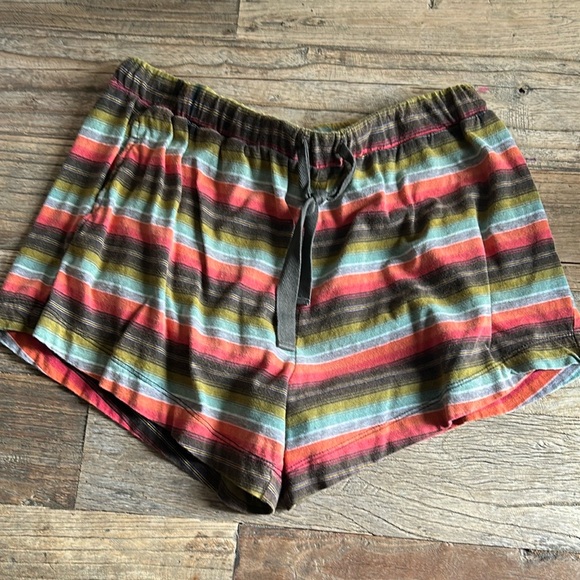 THE GREAT. Multicolor Striped High Waist Shorts - Picture 7 of 10